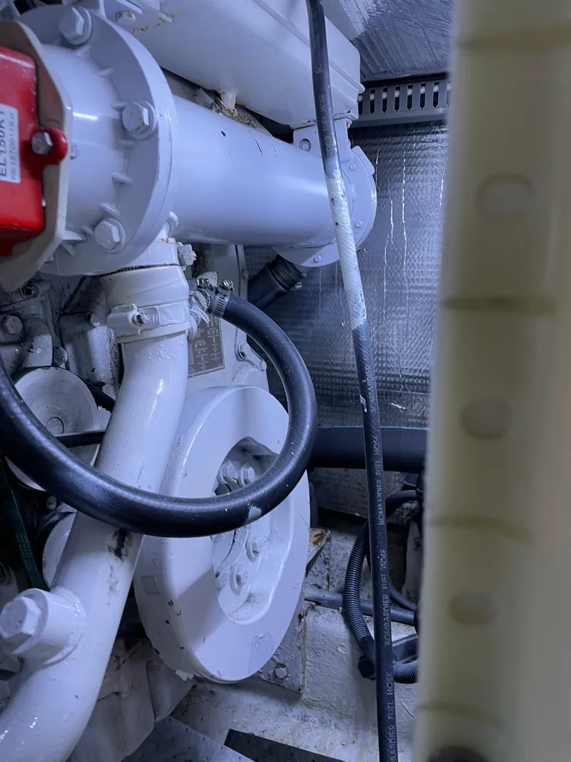 Slide: The Image of Engine compartment of 1987 Lien Hwa 47' Mark III Sundeck Aft Cabin Motor Yacht. - 46