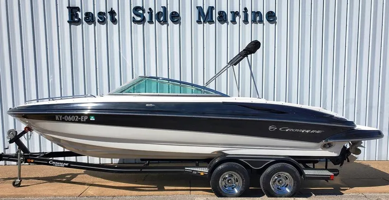 Slide: The Image of 2011 Crownline 230LS BR boat on trailer at East Side Marine. - 0