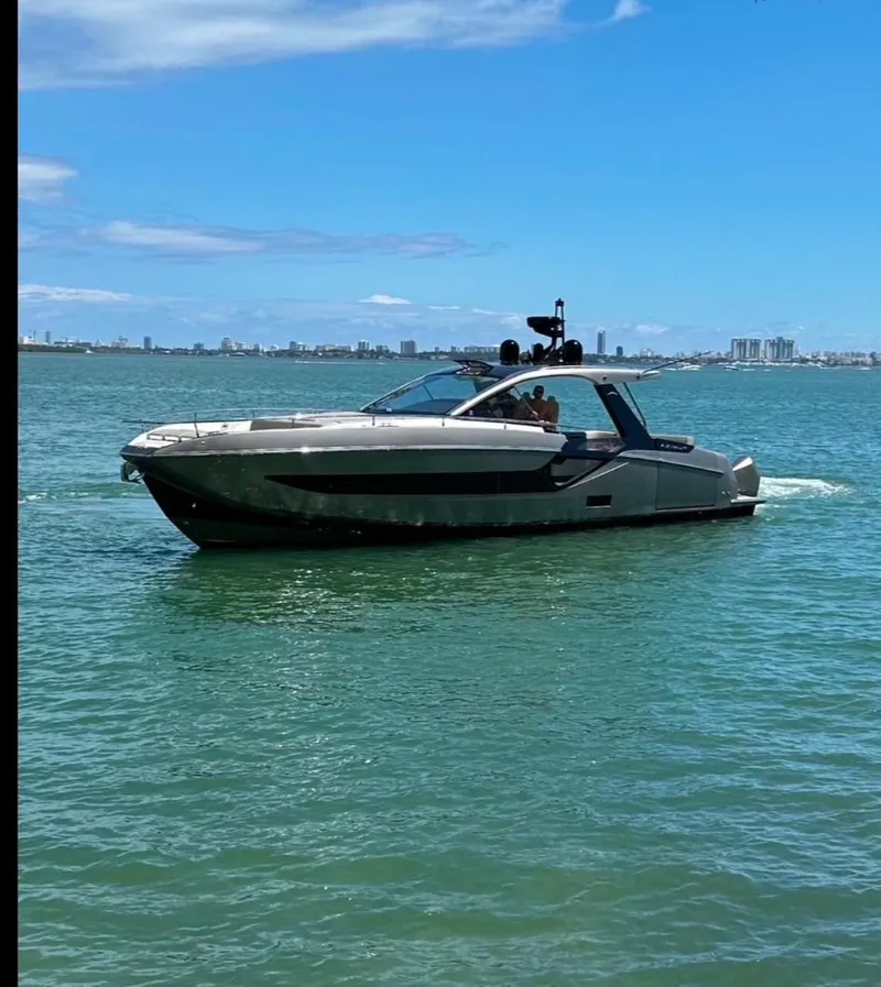 Slide: The Image of 2021 Azimut Verve 47 yacht cruising on a sunny day in calm waters. - 7