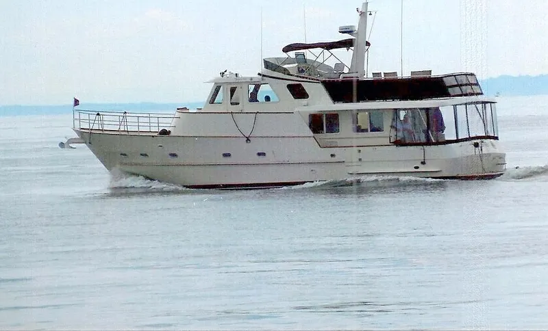 The Image of 2002 Transpacific Marine EAGLE 53 yacht cruising on calm waters. - 0
