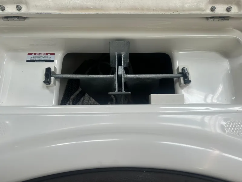 Slide: The Image of 2019 Robalo R222 Center Console anchor storage compartment. - 6
