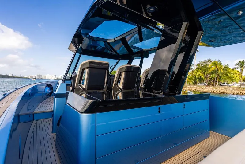 Slide: The Image of 2022 Wajer 55 S luxury yacht with sleek design and modern seating. - 18