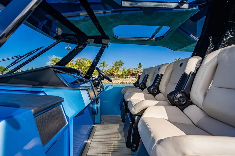 Slide: The Image of Interior of 2022 Wajer 55 S yacht with luxurious seating and modern design. - 28