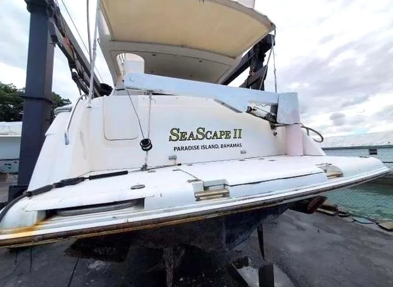 Slide: The Image of 1998 Viking Sports Cruiser "SeaScape II" docked at Paradise Island, Bahamas. - 20