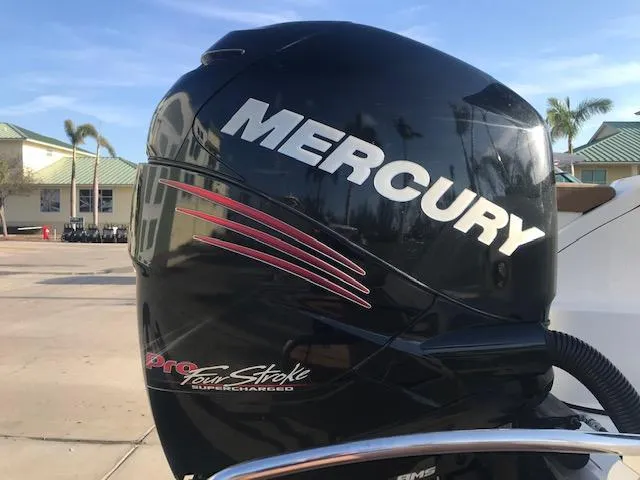 Slide: The Image of Mercury Pro FourStroke outboard engine on 2015 Sea Ray 220 Sundeck. - 12