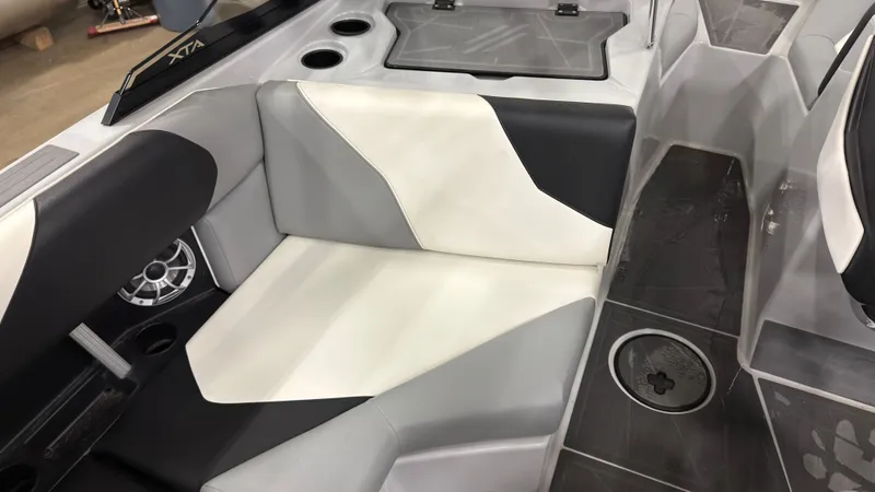 Slide: The Image of Interior of a 2021 ATX Surf Boats 20 Type-S with modern seating. - 13