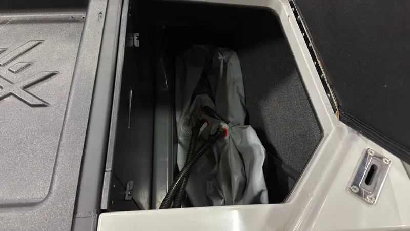 Slide: The Image of Interior of 2021 ATX Surf Boats 20 Type-S with storage compartment. - 8