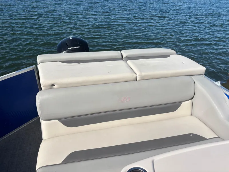 Slide: The Image of 2022 Princecraft Vectra 23 boat with comfortable seating, on a calm water surface. - 19