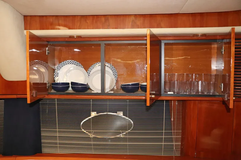 Slide: The Image of Sunseeker Predator 74 yacht sink with chrome faucet, 2000 model. - 34