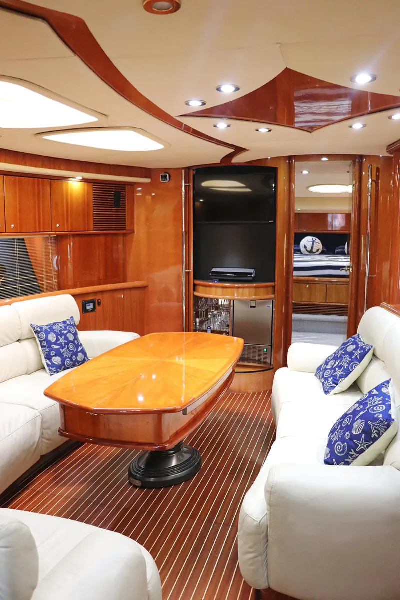 Slide: The Image of Stainless steel appliance on Sunseeker Predator 74 yacht, 2000 model, with wooden flooring. - 51