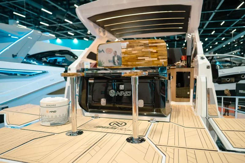 Slide: The Image of Luxury NHD 365 HT PLUS yacht interior, 2025 model, showcasing modern design and premium features. - 8