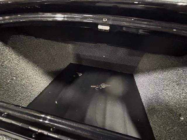 Slide: The Image of Open trunk of 2025 Crestliner 1650 Hawk with keys inside. - 11