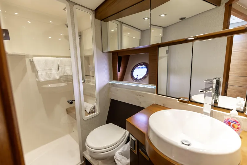 Slide: The Image of 2015 Tiara Yachts 44 Coupe- SILVER LINING- Master Head - 13