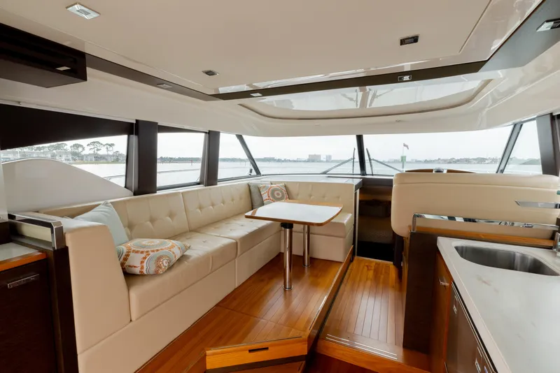 Slide: The Image of 2015 Tiara Yachts 44 Coupe- SILVER LINING- Dinette - 4