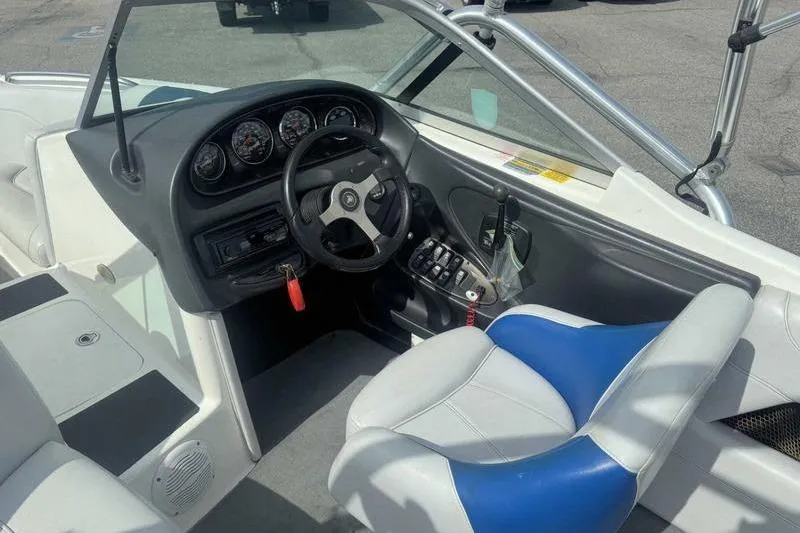 Slide: The Image of Interior view of 2025 Lund 2075 Pro-V Bass XS boat storage compartment. - 18
