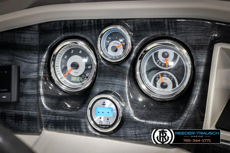 Slide: The Image of Dashboard of 2021 Avalon LSZ VRB with gauges and controls, featuring sleek design. - 31