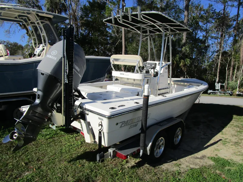 Slide: The Image of 2016 Pathfinder 2200 TRS boat with Yamaha outboard motor on trailer. - 6