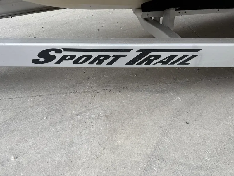Slide: The Image of Sport Trail trailer frame on concrete, Blazer 2400, 2012 model. - 18