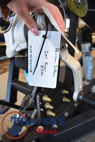Slide: The Image of Close-up of a 2011 Ranger Z520C boat part with a labeled tag. - 11