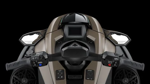 Slide: The Image of 2025 Yamaha Waverunner GP SVHO with Audio, featuring advanced controls and sleek design. - 13