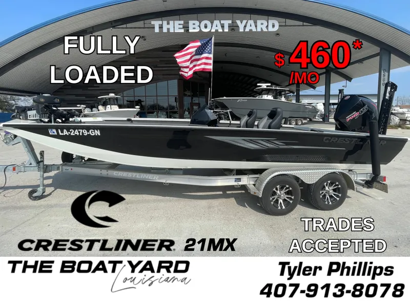 The Image of 2021 Crestliner 21 MX boat for sale, fully loaded, $460/month, trades accepted. - 0