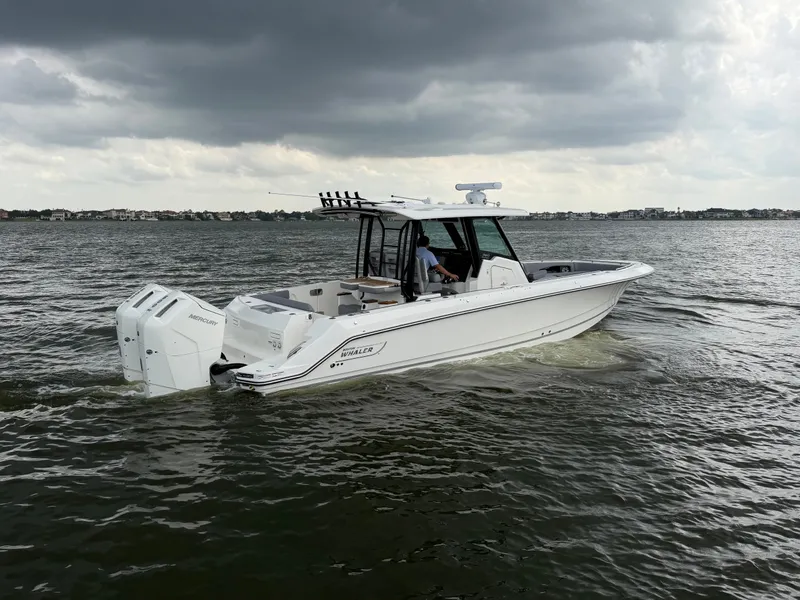Slide: The Image of 2026 Boston Whaler 360 Outrage on choppy waters. - 7