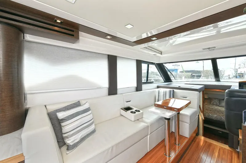 Slide: The Image of Luxurious interior of 2018 Tiara Yachts 39 Coupe with elegant seating and modern design. - 31