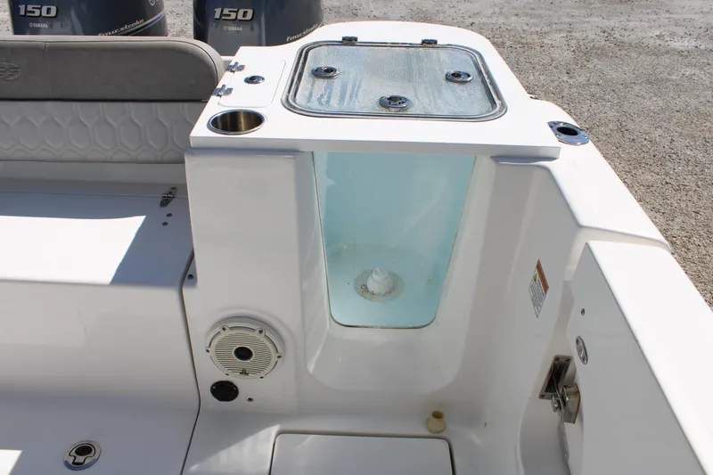 Slide: The Image of 2021 Sea Fox 268 Commander boat interior with livewell and seating area. - 8