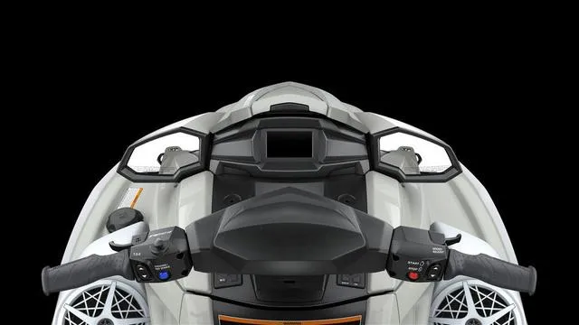 Slide: The Image of 2025 Yamaha Waverunner VX Cruiser HO dashboard with audio system, black background. - 14