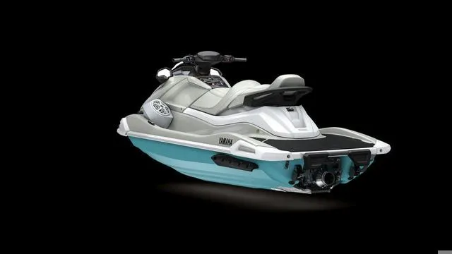 Slide: The Image of 2025 Yamaha Waverunner VX Cruiser HO with Audio, sleek design, rear view, black background. - 4