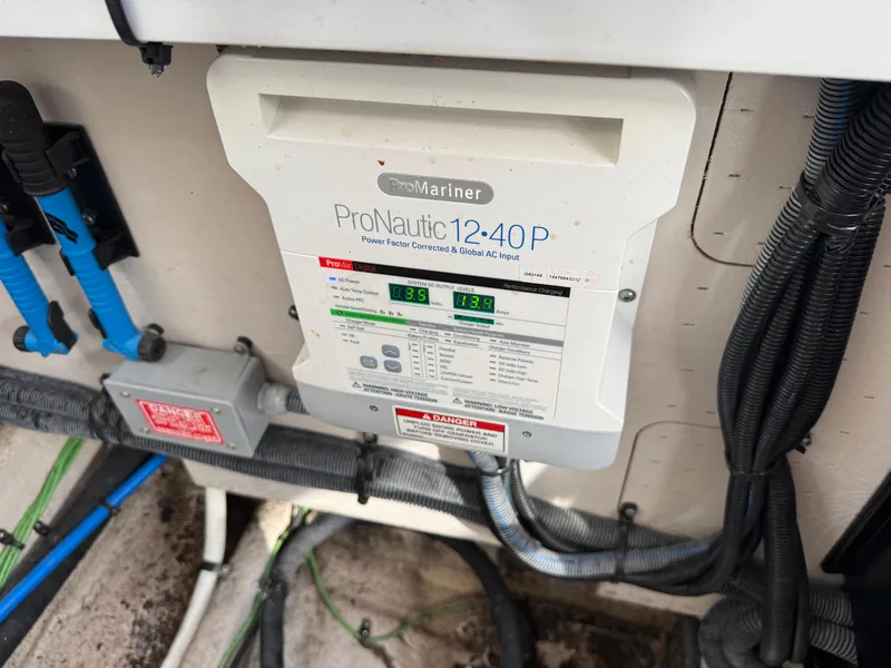 Slide: The Image of ProMariner ProNautic 12-40P charger in 2016 Sea Ray 370 Sundancer boat. - 41