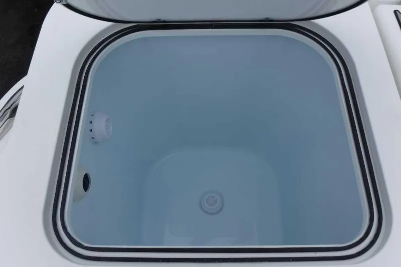 Slide: The Image of Livewell compartment on a 2020 Sea Fox 368 Commander boat. - 2