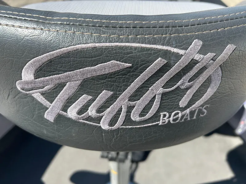 Slide: The Image of Tuffy Boats logo on a 2014 Tuffy 1760 Osprey seat. - 47