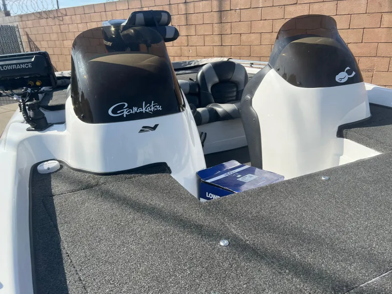 Slide: The Image of 2005 Nitro NX 882 DC boat with dual consoles and Lowrance electronics. - 9