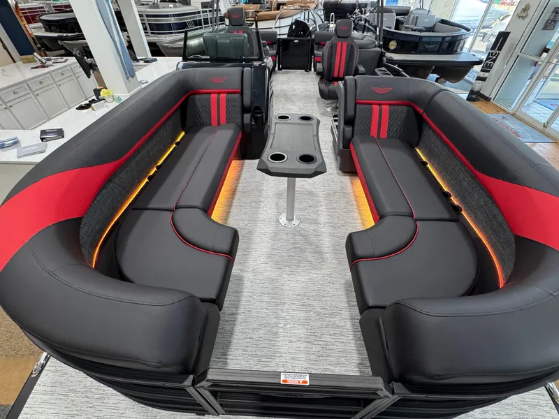 Slide: The Image of 2025 Bennington M Quad Bench 24 MFB with luxurious seating and modern design. - 17