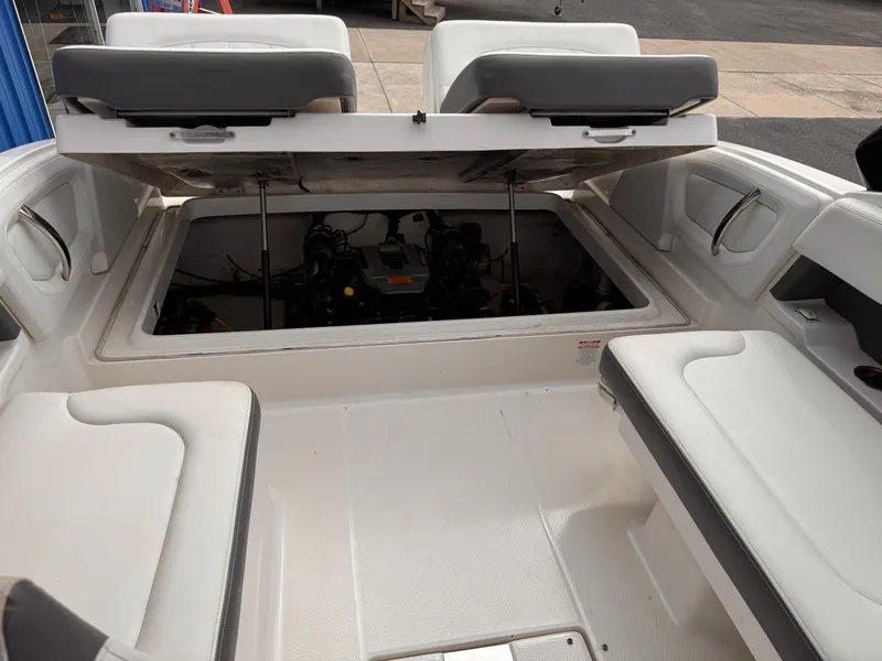 Slide: The Image of Dashboard of a 2013 Chaparral 257 SSX boat with a gauge and GPS display. - 15