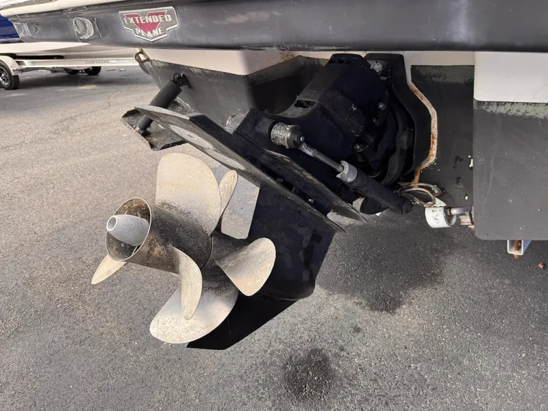 Slide: The Image of 2013 Chaparral 257 SSX boat interior with white seating and modern design. - 43