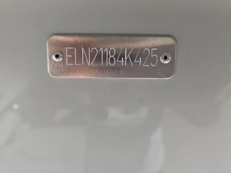 Slide: The Image of Metallic identification plate on Savannah SS21, 2025 model. - 7