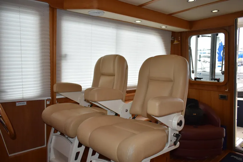 Slide: The Image of Luxurious interior seating of 2011 Sabre 42 Salon Express yacht. - 23
