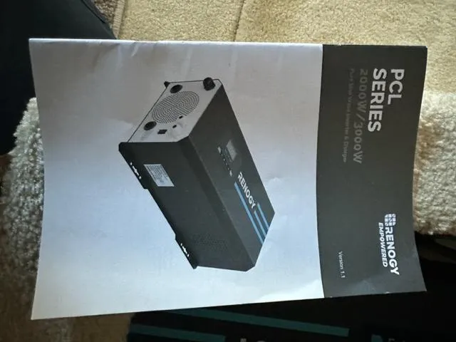 Slide: The Image of Renogy PCL Series inverter manual on a 1998 Silverton 372 Motor Yacht. - 25