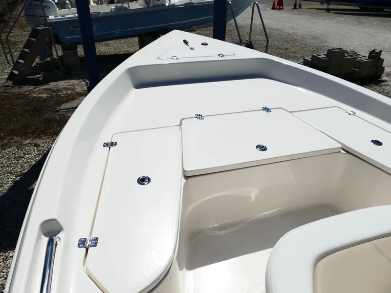 Slide: The Image of Fuel gauge on a 2025 Bulls Bay 2000 boat, showing half-full. - 15