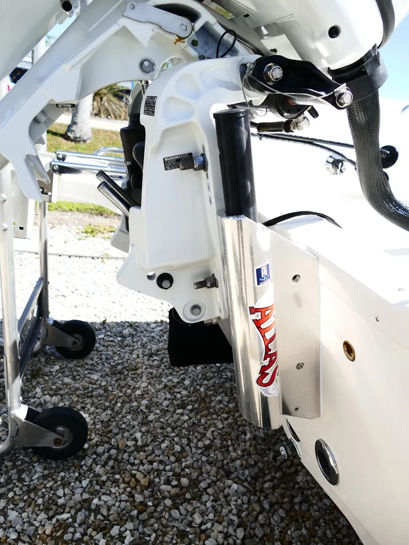 Slide: The Image of Interior view of 2025 Bulls Bay 2000 boat showing wiring and battery compartment. - 35