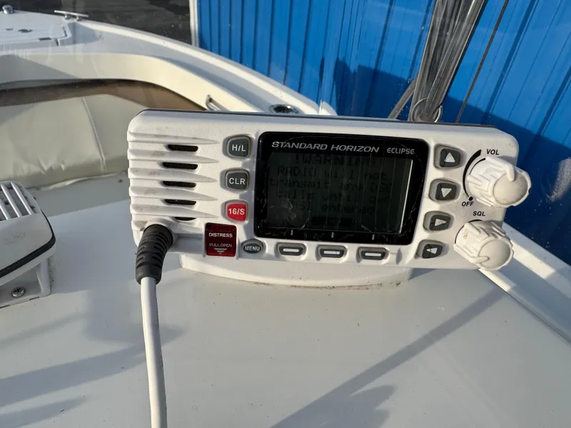 Slide: The Image of Standard Horizon Eclipse radio on 2017 Parker 1801 Center Console boat. - 28