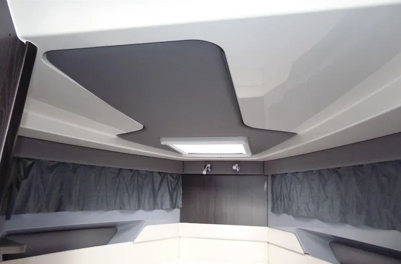 Slide: The Image of Interior view of 2025 Navan C30 cabin with modern design and skylight. - 11