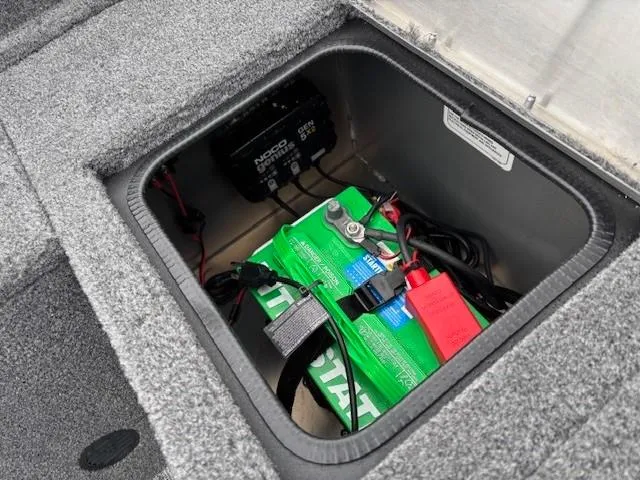 Slide: The Image of Battery compartment of 2025 Tracker Pro Guide V-175 WT boat. - 30