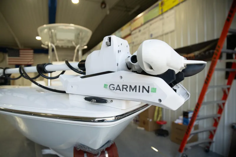 The Image of Garmin equipment on 2025 Contender 26 Bay boat in a workshop setting. - 0