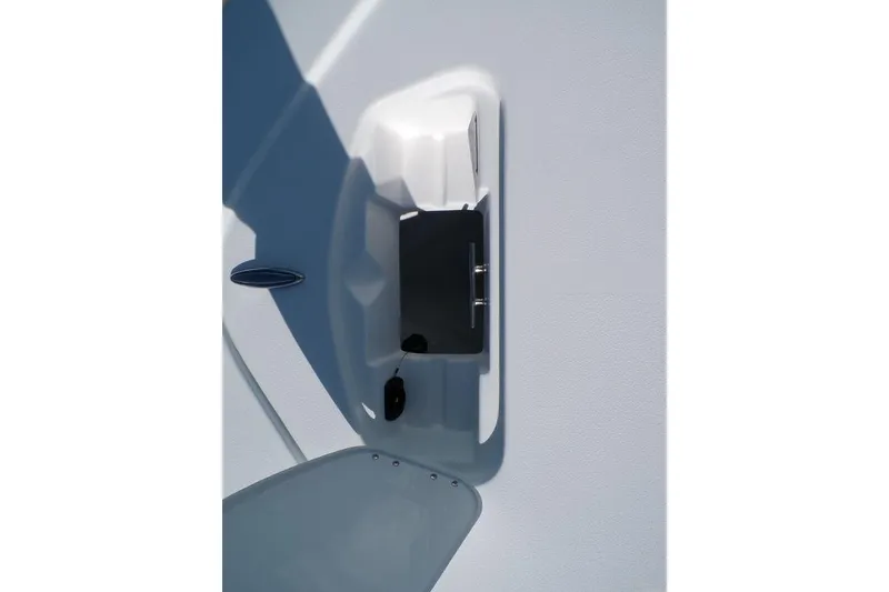 Slide: The Image of 2025 Tidewater 2410 Bay Max boat interior detail with sleek design and modern features. - 32