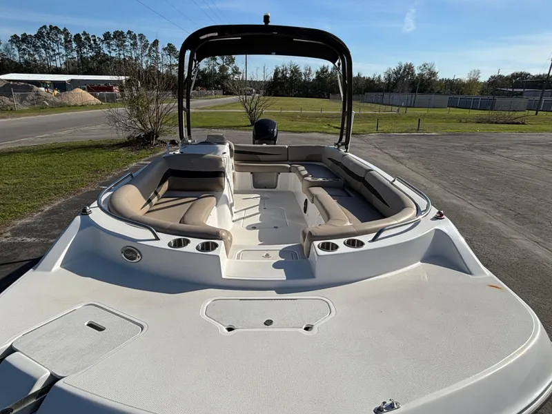 Slide: The Image of 2021 Hurricane SS 201 boat with spacious seating and sleek design. - 15