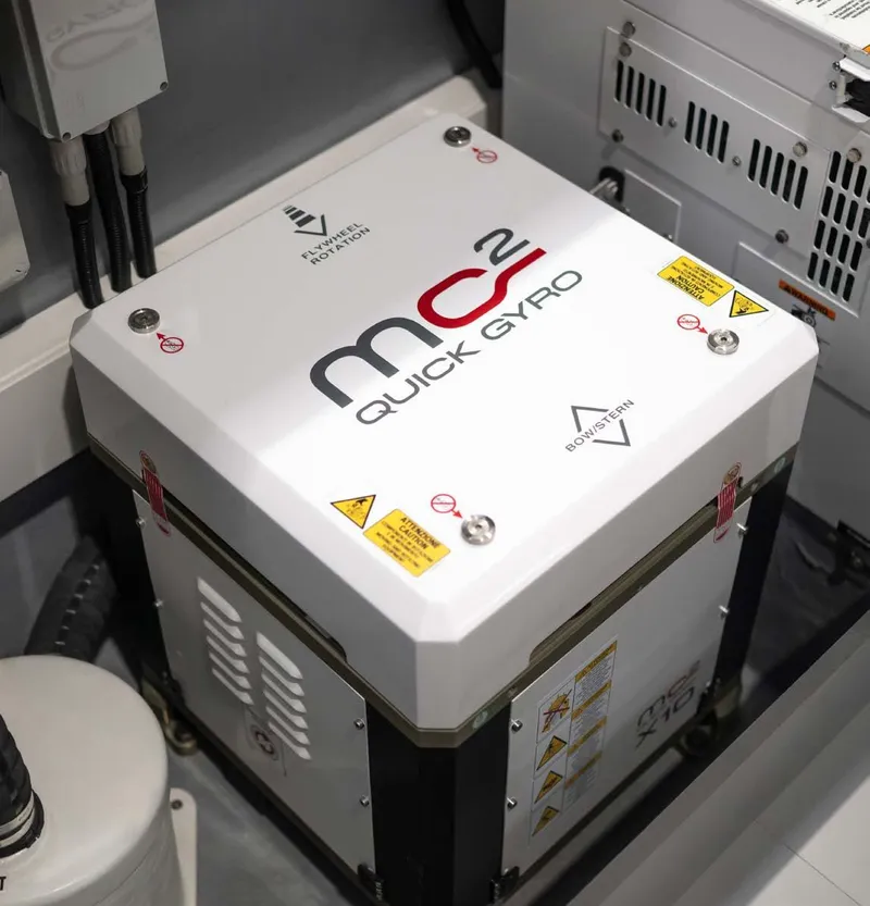 Slide: The Image of MC2 Quick Gyro stabilizer in 2025 Maxim Yachts MAX44R model. - 27