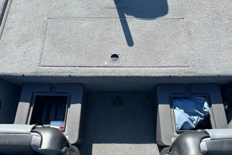 Slide: The Image of 2020 Tracker Bass Tracker Classic XL boat interior with storage compartments. - 30